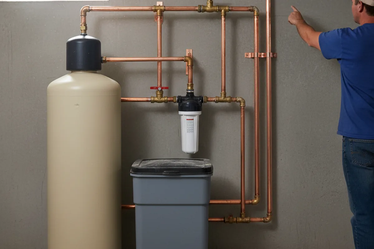 Whole-house water treatment system installed in La Barge